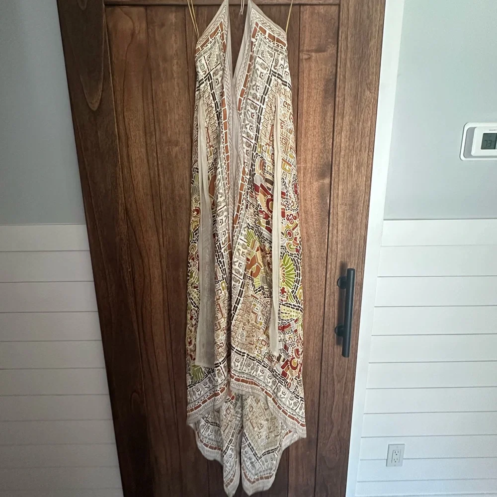 Geometric Patterned Scarf dress Nicole Miller - Picture 7 of 13